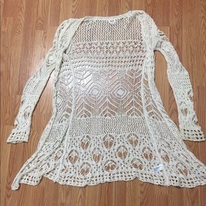 Boho Crochet Knit Cardigan